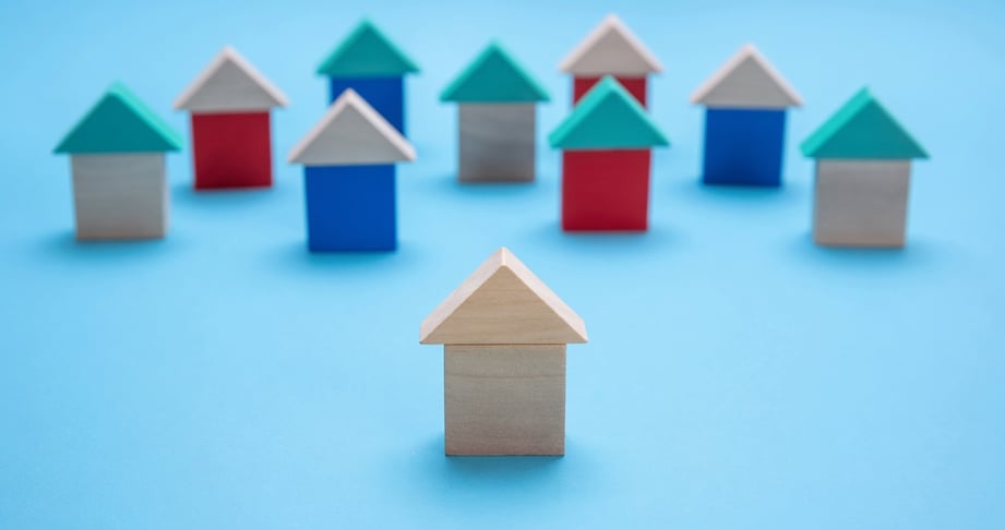 colorful building blocks blue