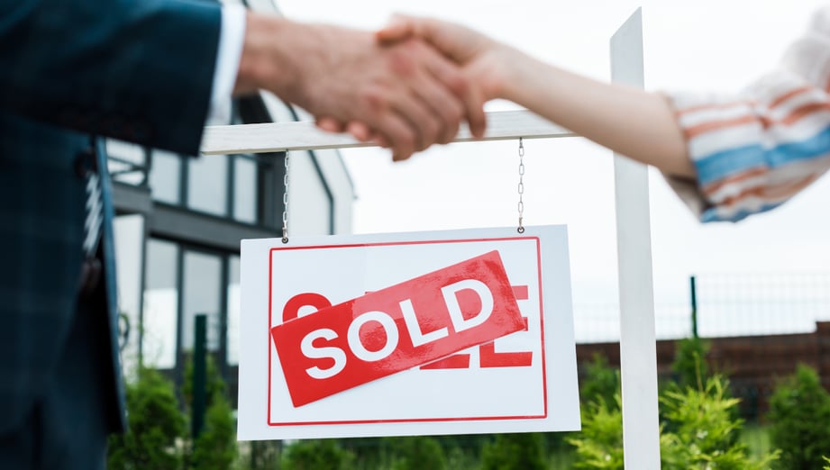 home sold with handshake
